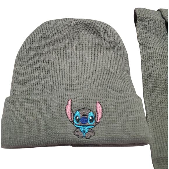 NEW Lilo and Stitch Beanie Style Hat and Scarf 2-Piece One Size Matching Set - Picture 4 of 4
